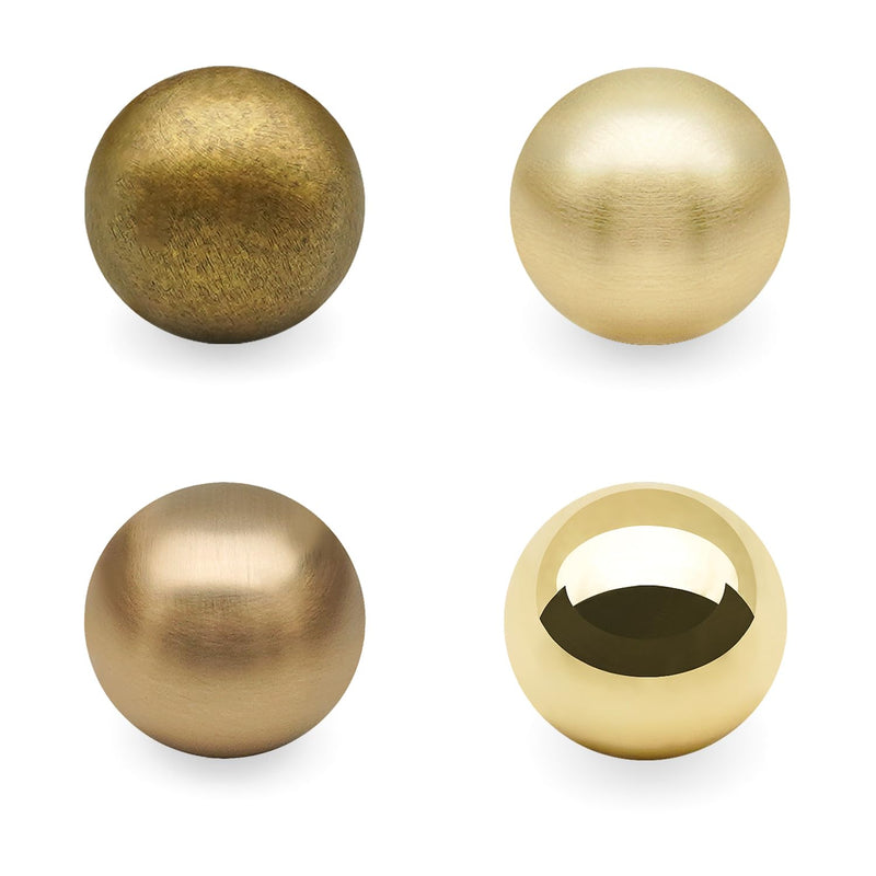 10 Pack Polished Gold Ball Cabinet Knobs 1 Inch(25mm) Diameter Zinc Alloy Shiny Gold Drawer Dresser Pulls Polished Brass Kitchen Cupboard Handles Bathroom Furniture Hardware