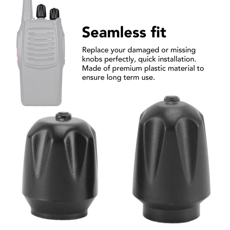 2 Way Radio Channel Knob Cap Replacement, Volume Control Knob for BF 888S, Repair Parts for BF 888S 2 Way Radios, 5 Pair, Easy Install Plastic Material