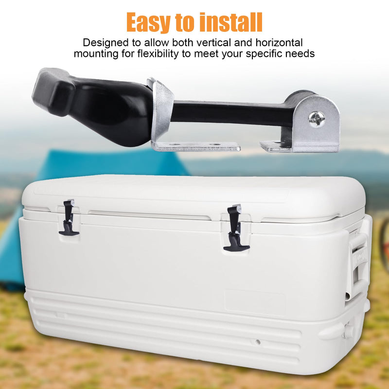 Rubber Bonnet Latch Flexible,T-Handle hasp Rubber Flexible with Brackets for Tool Box Vehicle Engine Bonnet Latch Rubber Hood Latch - NewNest Australia