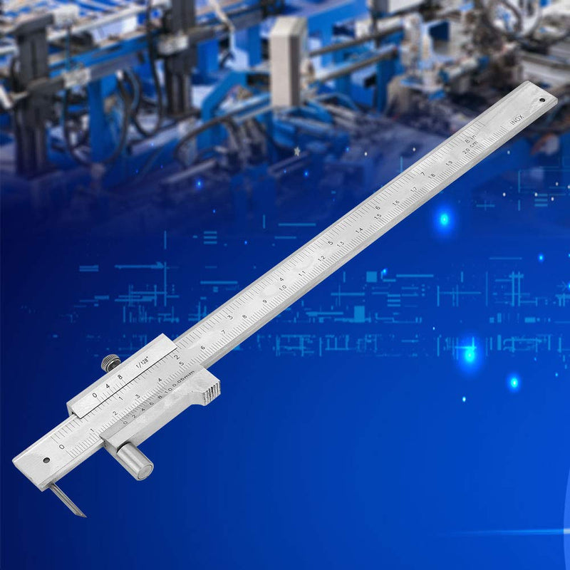 Vernier Caliper,Pied A Coulisse Grande Taille Stainless Steel Vernier Caliper High Measurement Accuracy Measuring Tool Portable Vernier Caliper 0-200Mm Caliper Ruler with Scriber,Pied A Coulisse Gran