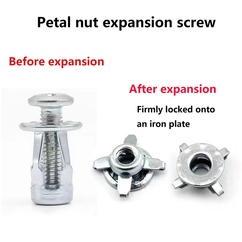 50pcs Tuercas De Remache De Petalo with Con Tornillos(M8-30),Jack Nuts,Hollow Metal Cavity Fixing Hollow Wall Anchors for Aluminium Cladding Sheet Steel Pipe.(50pcs/M8-30), M8-30 50