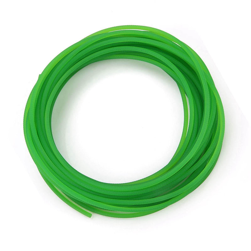 High-Performance Polyurethane Belt Green Rough PU Polyurethane Round Belt for Drive (6mm×10m)