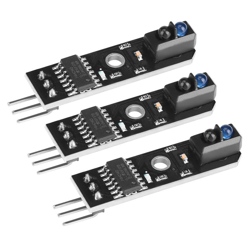 3Pcs 1 Channel Infrared Reflection, Ir Reflectance Sensor Tracking Sensor Module Tcrt5000 Tracking Sensor Module Smart Car Blackwhite Line Detection