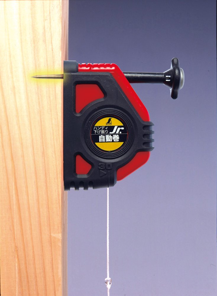 Shinwa Sokutei Handy Plumb Bob Jr. (automatic winding) with Suipita 200 g (Red) 77502 (Japan Import)