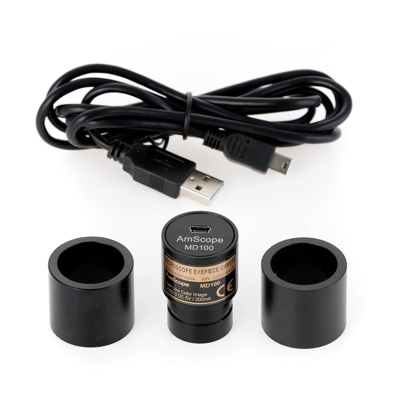 AmScope - 1MP USB 2.0 Color CMOS Digital Eyepiece Microscope Camera - MD100
