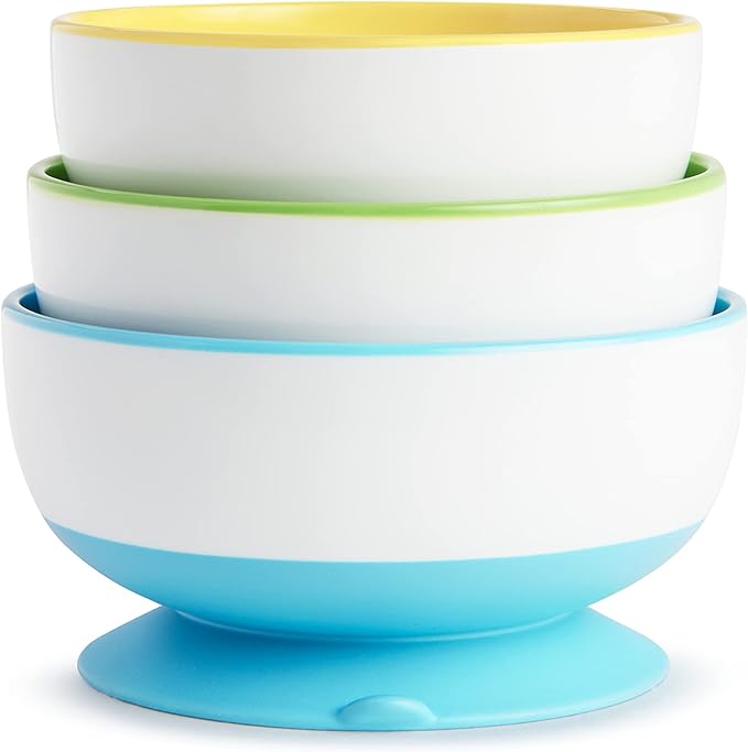 munchkin Munchkin FDMU49003P Sticky Suction Bowl, Set of 3 - NewNest Australia