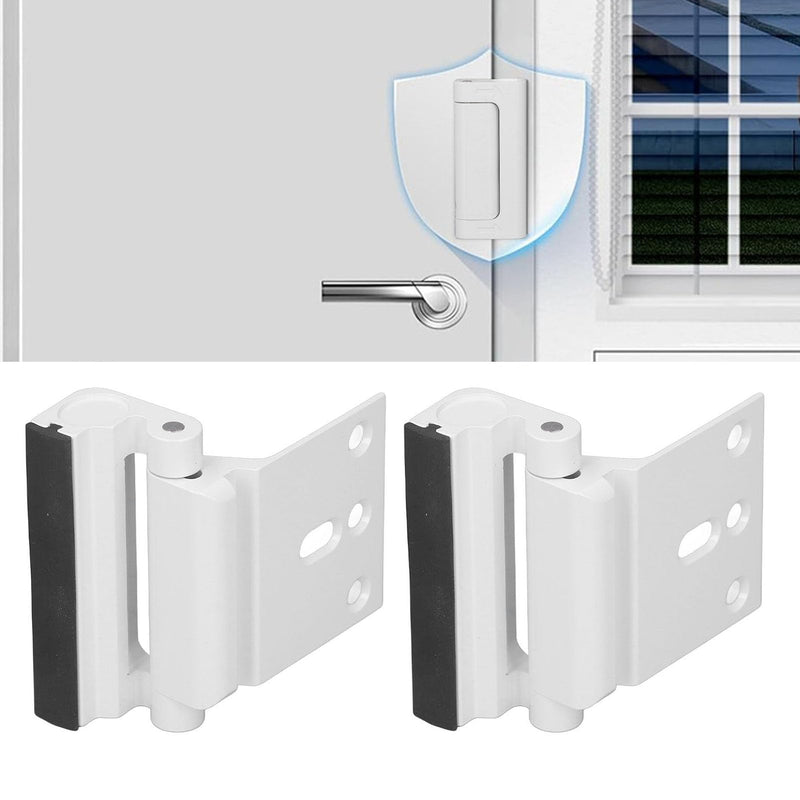 2pcs Home Security Door Lock, Withstand 800 lbs Aluminium Alloy Door Reinforcement Lock, Hotel Door Buckle for Apartment Dormitory