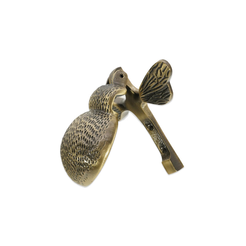 Infinity Decor Solid Brass Bumble Bee Door Knocker in Antique Brass Finish – Premium Quality Hand Door Knocker for Entrance Front Door Furniture