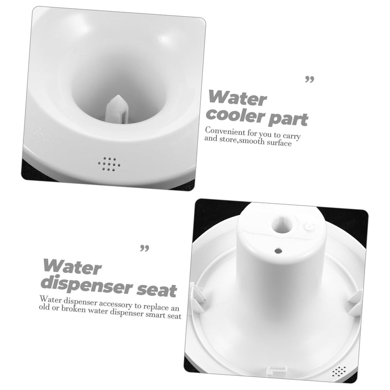 Water Dispenser Replacement Smart Seat for Bottled Water Coolers - Plastic Top Cover with Smooth Surface for Glacier Bay Dispenser White