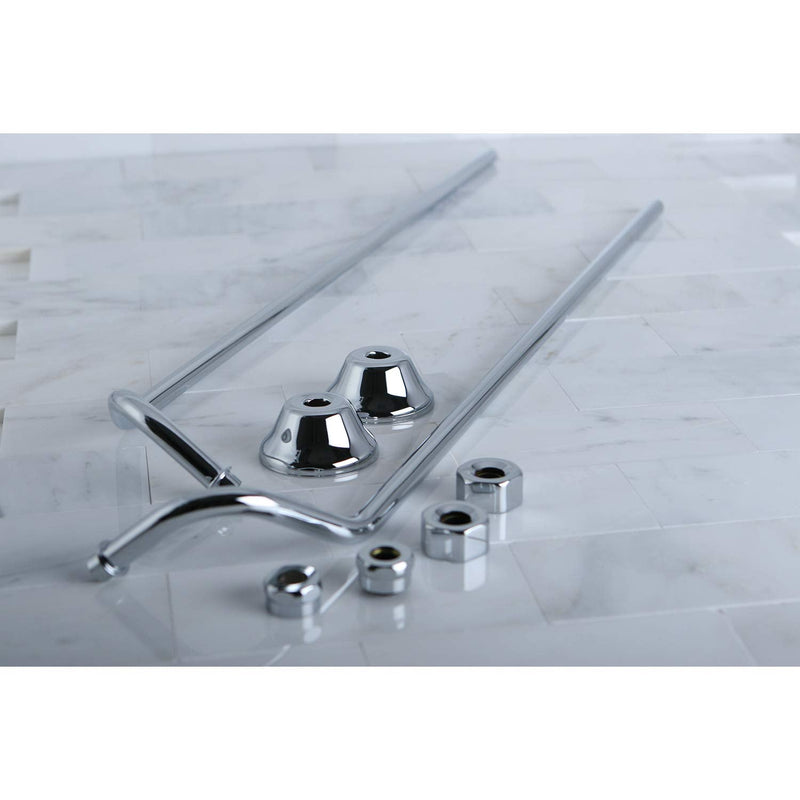 Kingston Brass CC471 Vintage Double Offset Bath Supply, 25-Inch, Polished Chrome