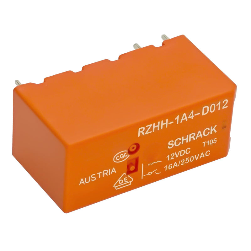 4Pcs RZHH-1A4-D012 12VDC 16A 250VAC 6-Pins Power PCB Relay - High Precision Electromagnetic Relay