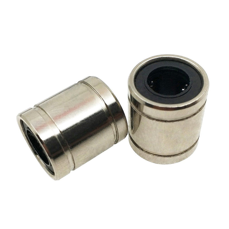 10PCs LM8SUU Linear Ball Bearing Nickel Plated 8mm x 15mm x 17mm for 8mm Linear Motion Shaft for 3D Printer and CNC Machine LM8SUU(10pcs)