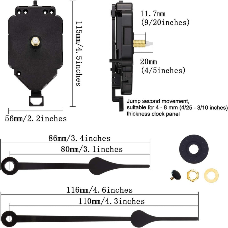 Hicarer Quartz Pendulum Clock with Long Tree Pendulum Movement Mechanism