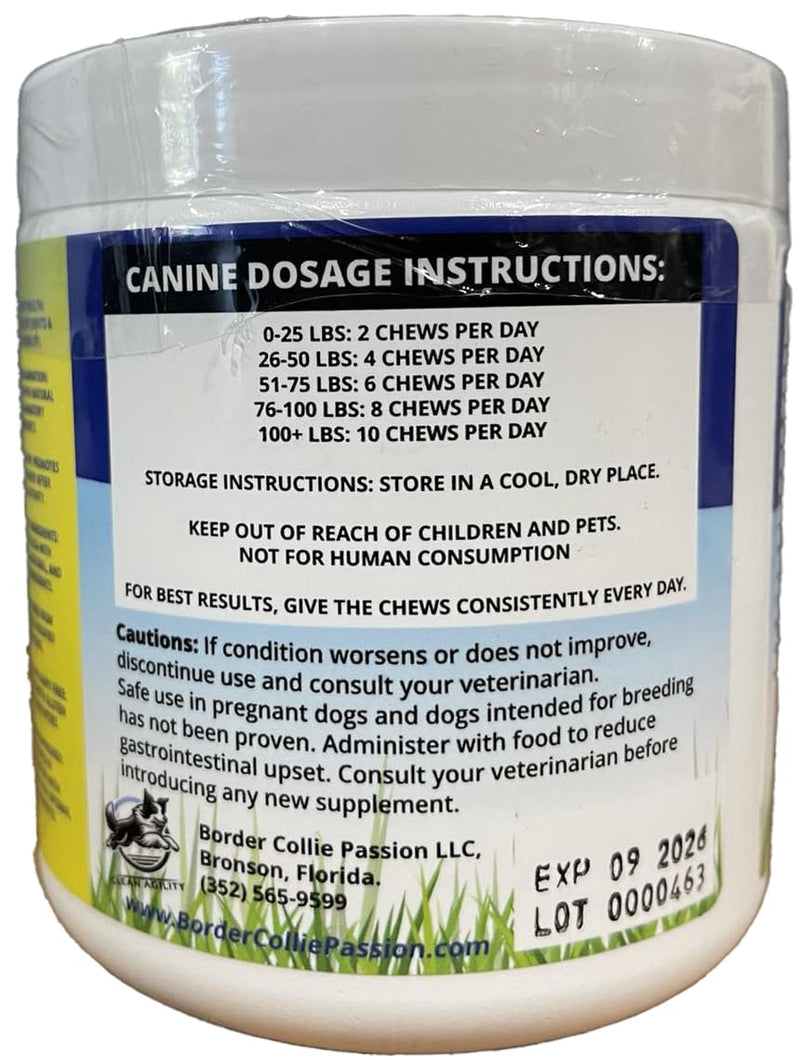 Joint Health for Dogs - The Most Effective Hip and Joint Supplement Available - Formulated with Veterinarians, Glucosamine, Chondrointin, MSM, Turmeric (Soft Chew) Soft Chew - PawsPlanet Australia