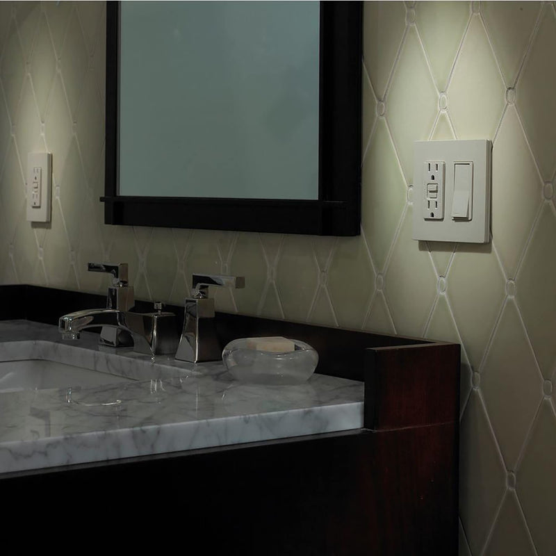 Lutron Claro 2 Gang Decorator/Rocker Wallplate, For Light Dimmers, Switches and Accessories, Snap-On Installation, No Visible Screws, Satin, SC-2-SW, Snow 1 Pack