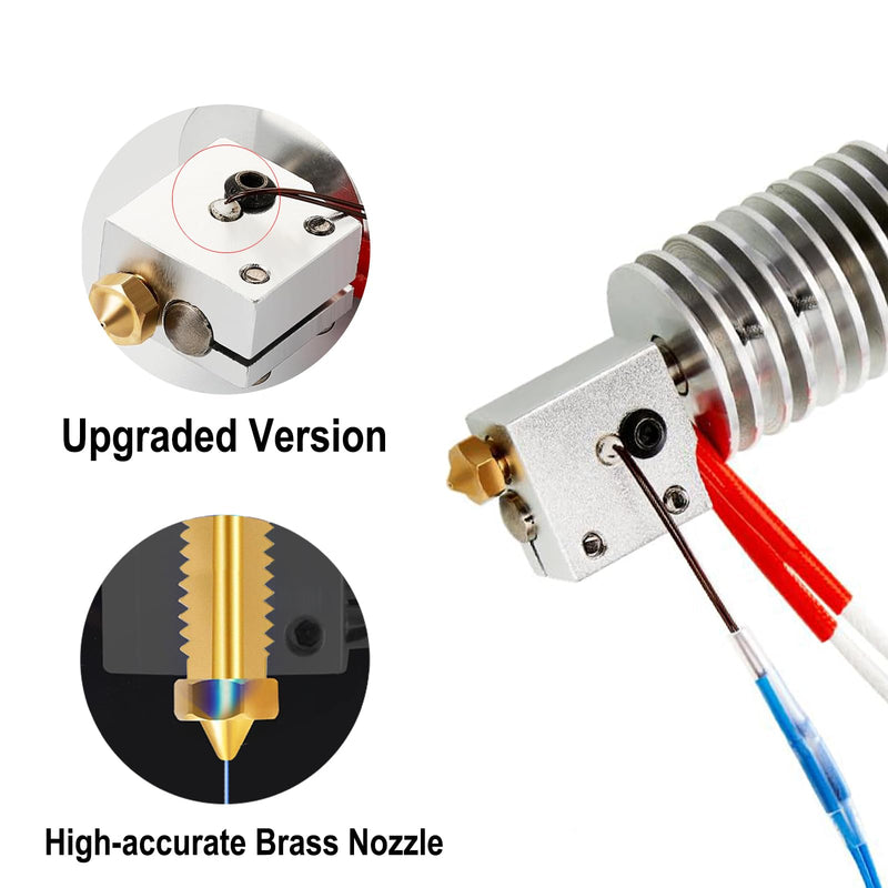 2PCS Hotend Kit for Anycubic Kobra Max/Plus/Vyper, 3D Printer Accessories Replacement Print Head Kit with 4PCS Hardened Steel Nozzle and 4PCS Silicone Socks Kobra Max/Plus/Vyper Hotend (2PCS)