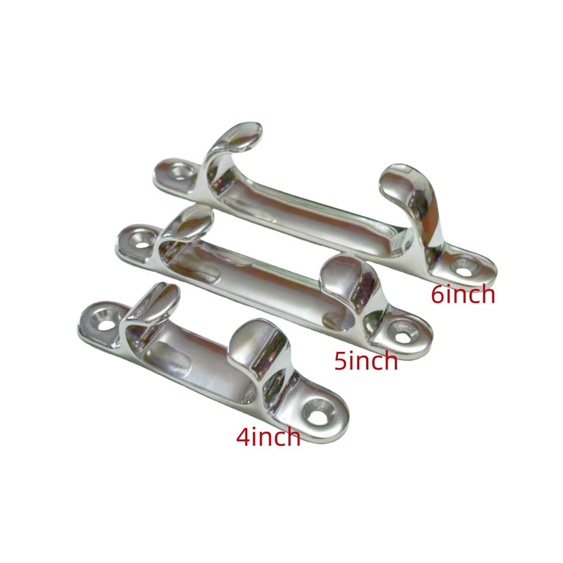 4/5/6 inch Stainless Steel 316 Cable Guide, Marine Hardware Straight slideway, Heavy Duty Straight Wedge Cleat 6inch