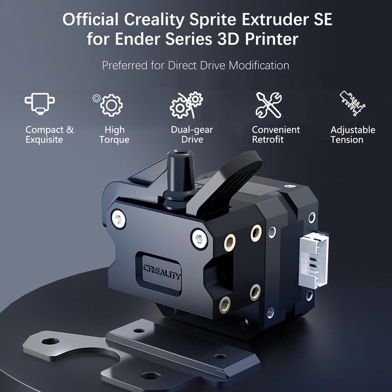 2023 Official Creality Ender 3 Sprite Direct Drive Sprite Extruder Kit, Dual Gear Extruder SE Creality Ender 3/Ender 3 V2/Ender 3 Pro/Ender 5/Ender 5 Pro/5 Plus/CR 10 3D Printers, for Ender Version For Ender 3