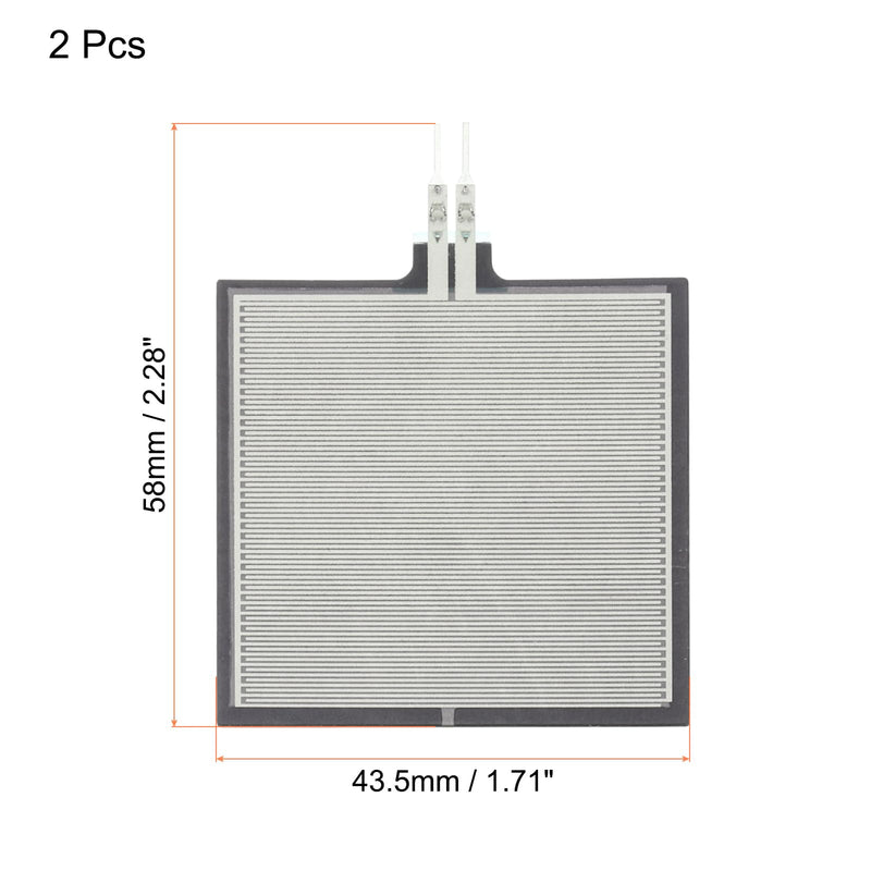 MECCANIXITY Thin Film Pressure Sensor, FSR406B 20g-10Kg Force Sensing Resistor Stress Test Sensor Pad for Smart Home, Instruments, 2 Pack