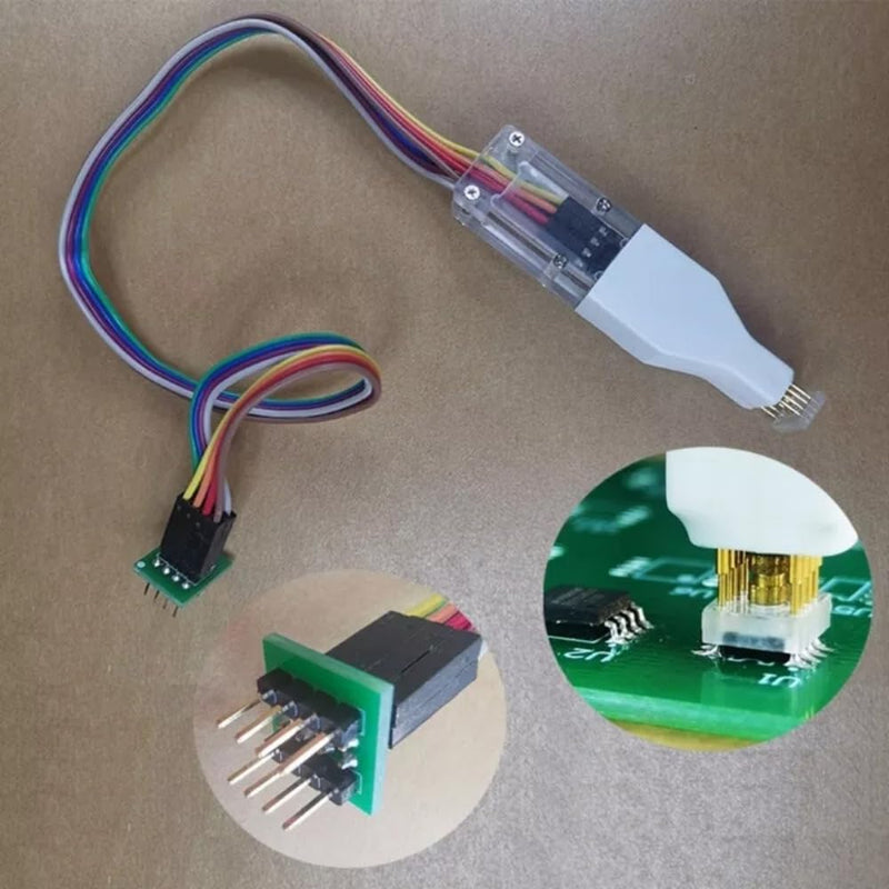 SOP8 150mil Connectors Test Clip Cable 4.4mm Space for EEPROM Programming