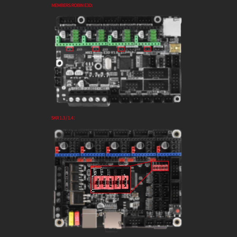 TMC2209 V2.0 Stepper Motor Driver, 5PCS Ultra Silent 3D Printer Driver 2.5A Uart for SKR Mini E3 V3.0 MKS Gen L Ender 3 Replacement for A4988