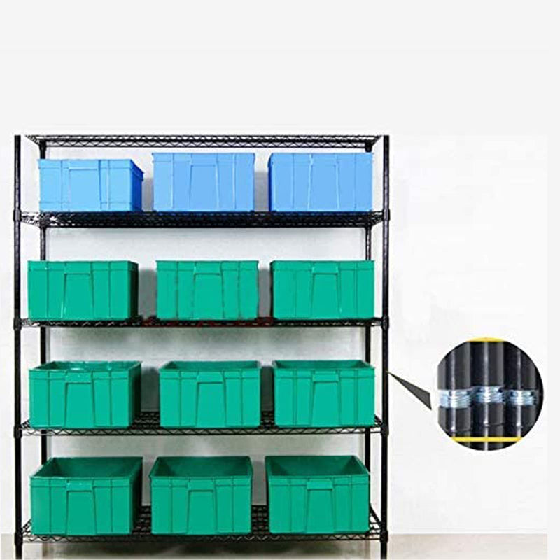 HOWDIA 1"/25.4mm Diameter Connectors for Coarse Thread 0.047"/ 1.2mm Thick Wire Shelving Parts, Wire Shelf Unit Accessories Replacement, Post Extension Kit for Wire Storage Shelves Metal Rack, 4 Pack