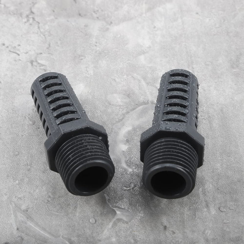 TOMEX 1/2 Inch Threaded Suction/Overflow Strainer, Screen Strainer 1/2 Inch (2 Pack) 1/2"