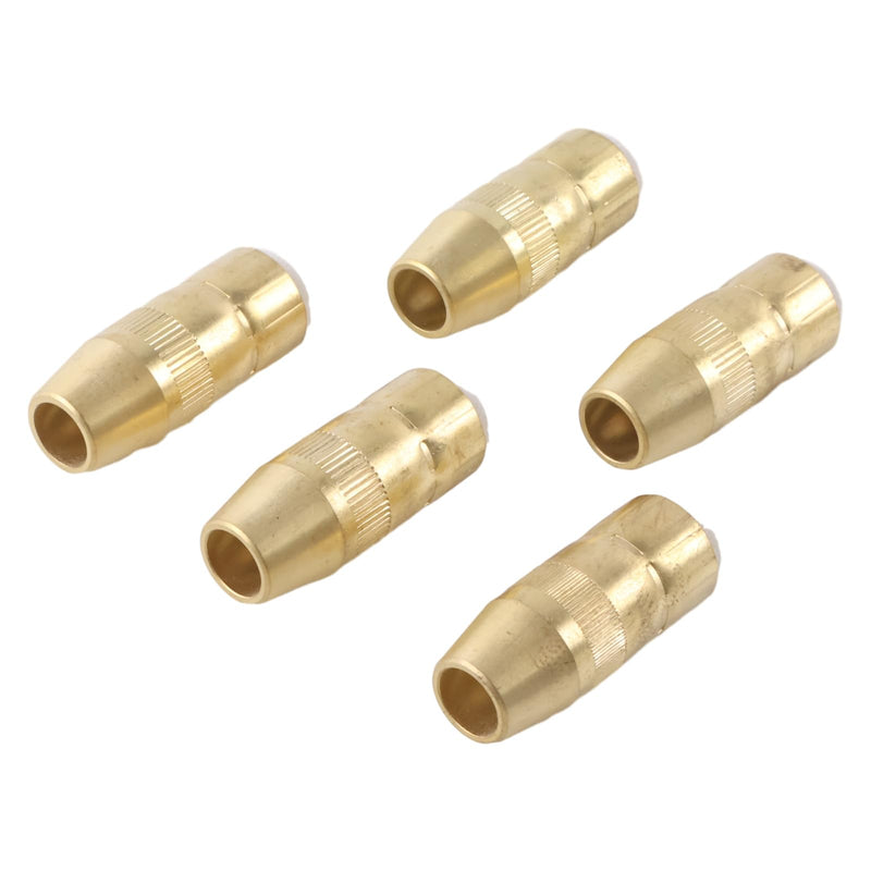 5X Slim Brass Nozzle Centerfire NS-1218B 1/2" 1/8" Recess Compatible With Bernard MIG Welding G-Gun