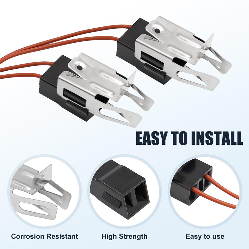 UOIENRT ERR117 Range Stove Element Plug 2 Packs, Receptacle Block Terminal Kit, Replacement for Whirlpool Kenmore Electric Stove Range Burner Receptacle Kit 330031 814399, 5303935058, RR109