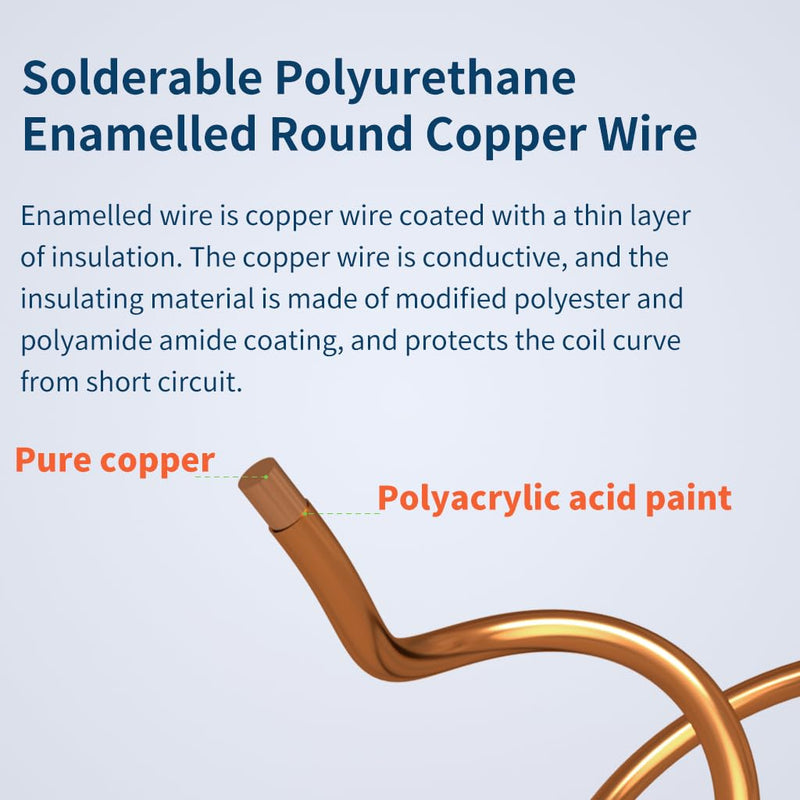 BNTECHGO 30 AWG Magnet Wire - Enameled Copper Wire - Enameled Magnet Winding Wire - 4 oz - 0.0098" Diameter 1 Spool Coil Natural Temperature Rating 155℃ Widely Used for Transformers Inductors 30 gauge enameled magnet wire 4 oz natural 4 oz