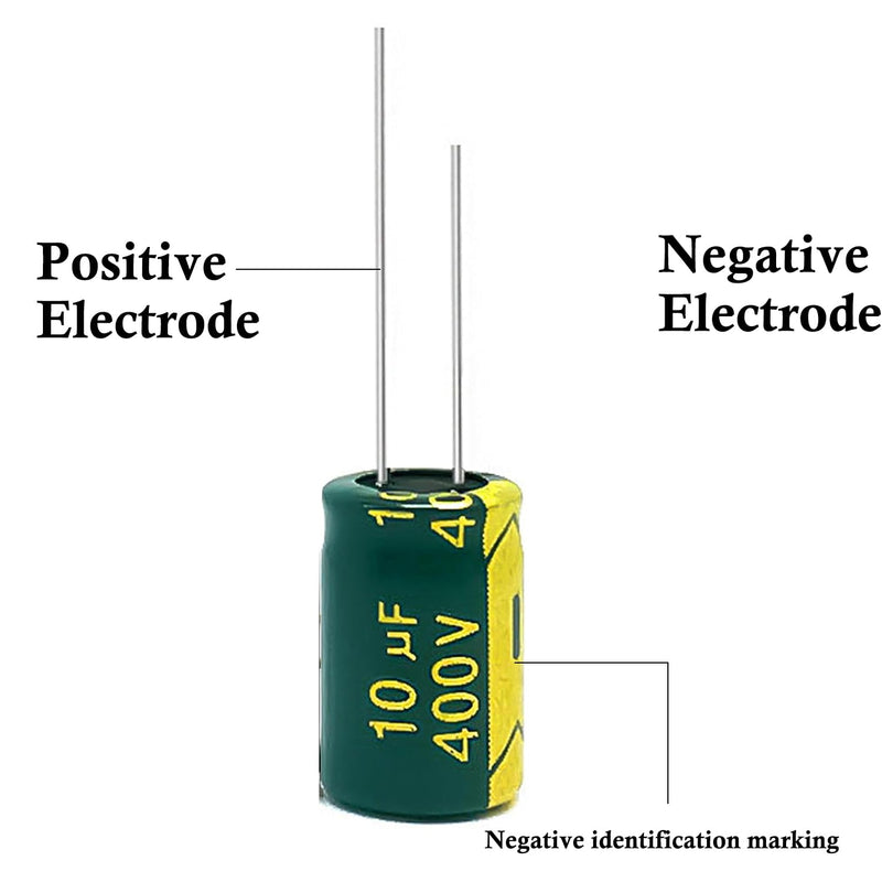 20PCS 250V 10UF Electrolytic Capacitor, High Frequency Aluminum Electrolytic Capacitors for Refrigerator, TV, LCD Monitor 20 PCS 250V 10UF