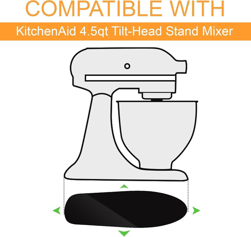 Mixer Slider Mat for KitchenAid 4.5 QT Stand Mixer, Acrylic Convenient Sliding Tray Appliance Sliders for Kitchen Appliances Kitchen Aid Mixers Accessories, Clear Clear for 4.5 qt