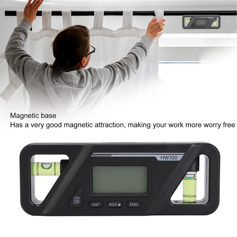Digital Level with Magnetic Base, LCD Backlit Digital Inclinometer, High Precision Angle Finder, Zero Calibration Electronic Level Tool for Woodworking Car Repair