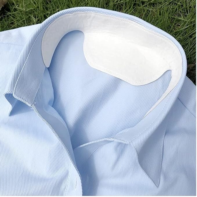 40 Piece Sweat Sheet Sweat Pad Collar, Dirty Guard Tape, Sweat Absorbent, Odor Resistant Sheet, Unscented, Prevents Faded Stains, Heat Protection, Sweat Band, Sweat Pad Tape, Wet Band (Collar Sweat - NewNest Australia