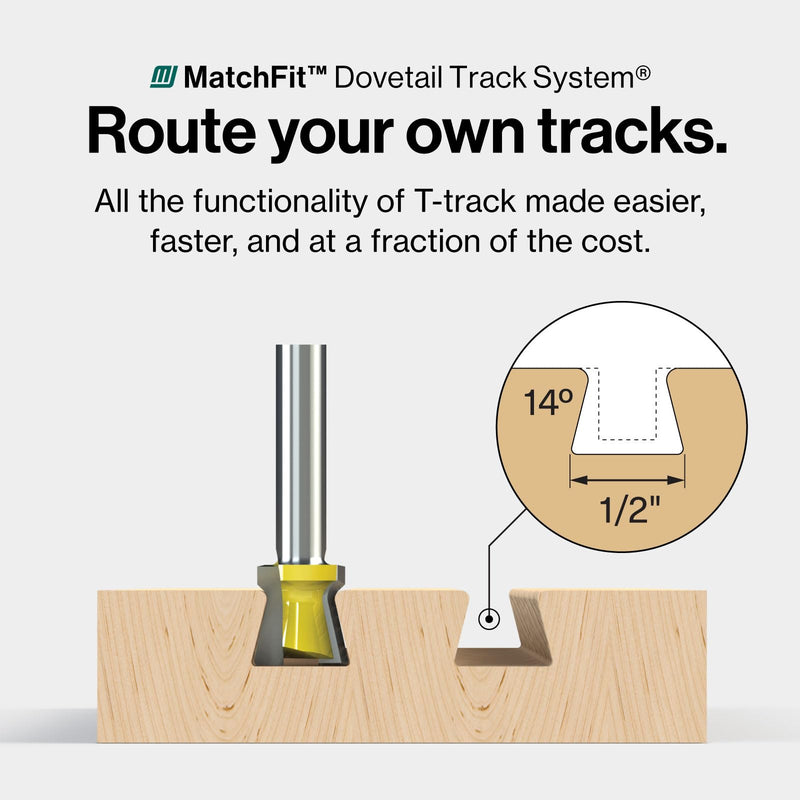 MICROJIG MATCHFIT U-Pad Low Profile Clamp System for Dovetail Track Workholding, CNC, Router Tables, Sanding, Inline Glue-up Jig Fixture Hardware, 2-Pack, CN-P4K2