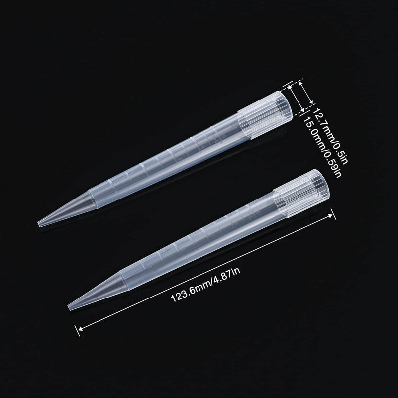 FOUR E'S SCIENTIFIC 1-5ML Single-Channel Pipettor with Pipettor Tips 5mL Volume Range 100pcs