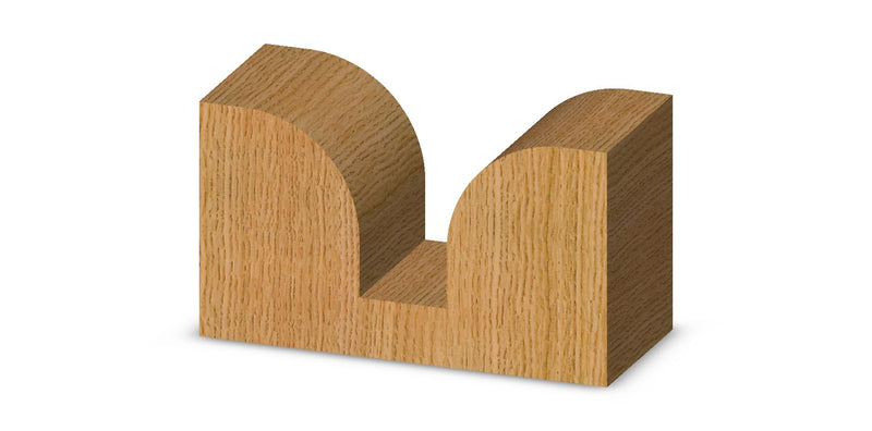 Whiteside Router Bits 2060 Plunge Round Over Bit with Plunge Point 1/2-Inch Radius and 1-3/8-Inch Large Diameter
