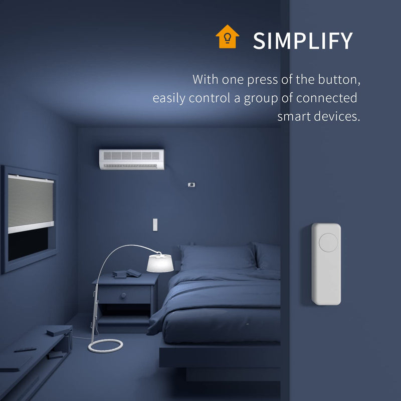 THIRDREALITY ZigBee Smart Button 2 Pack, 3-Way Remote Control, Require Zigbee hub, Work with SmartThings, Aeotec, Hubitat, Home Assistant, Third Reality Hub, Battery Included. White 2 Pack