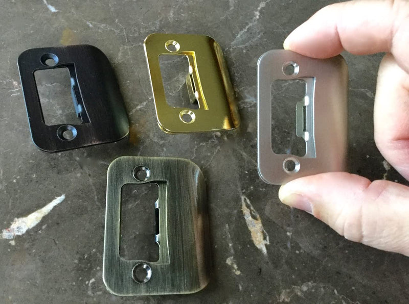 Gator Door Latch Restorer - Strike Plate (Bright Brass) Bright Brass