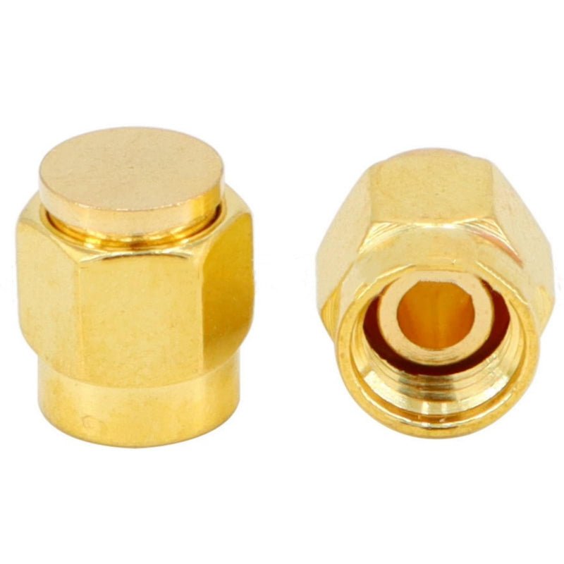 5PCS SMA Plug Dust Cap, SMA Female Jack Dust Cap Gold-Plated RF Coaxial Connector Protective Cap SMA Connector Accessories 5