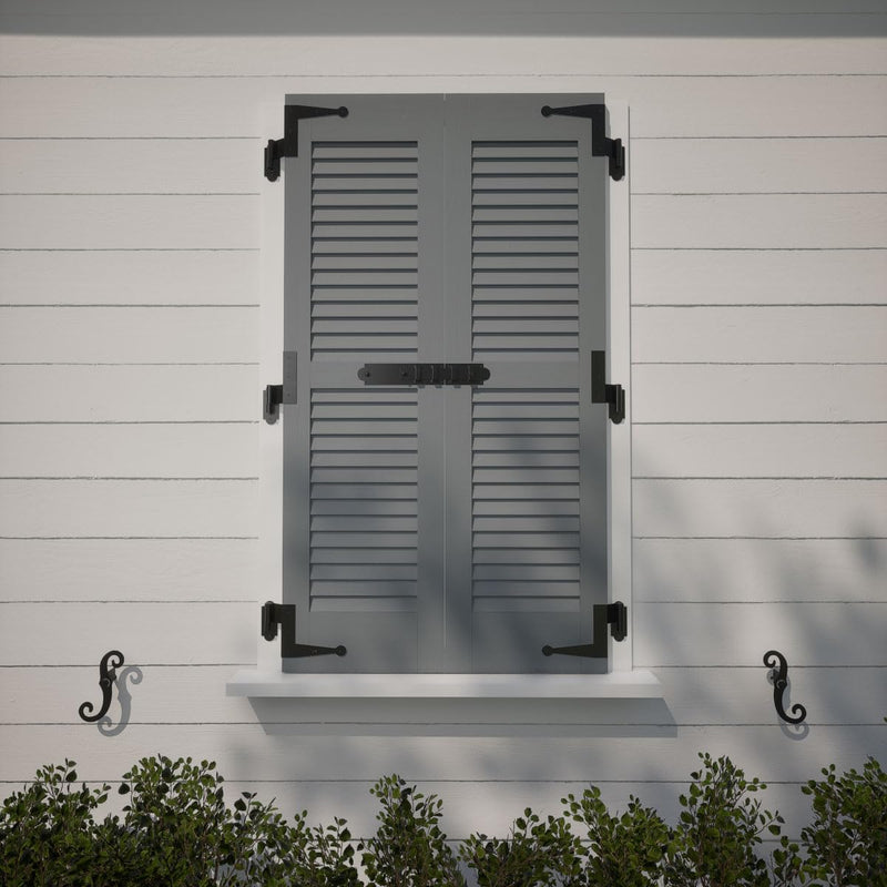 SteelTek Pintel on Plate with 2 1/4" Offset (Sold as Pair), 304 Stainless Steel, Powder Coated Black