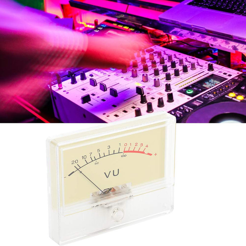 T-90 VU Meter DB Test Meter Amplifier Level Indicator with Light Bulb for Recording Studio Car Audio Sound Equipment and PA System Monitoring