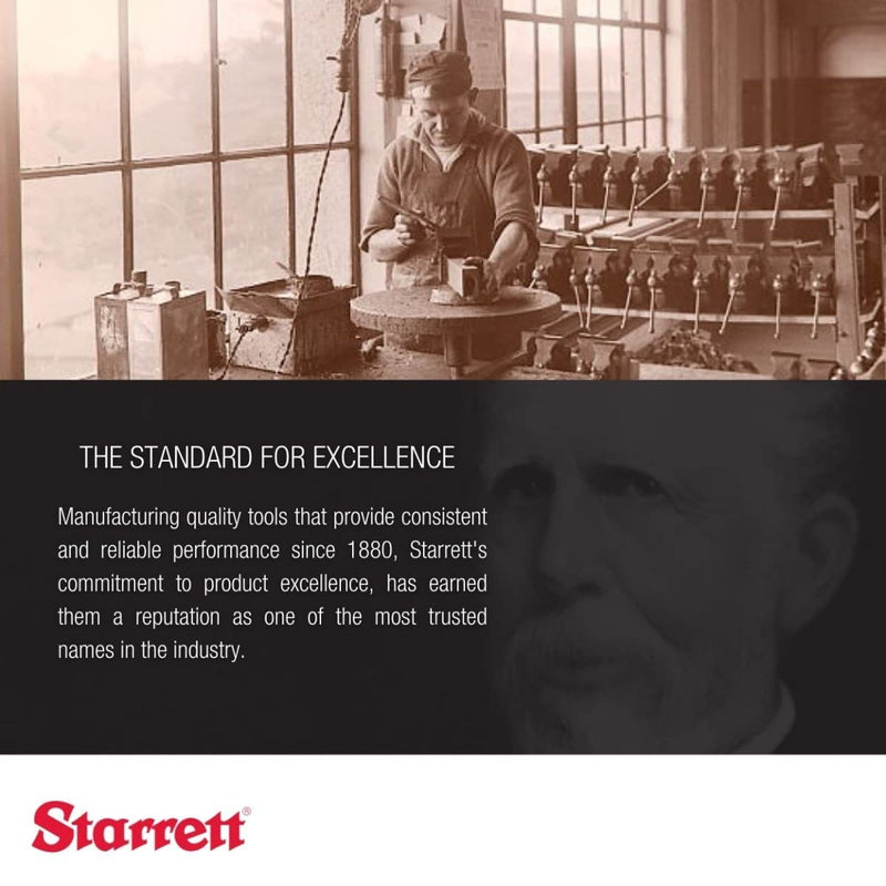 Starrett Edge Finder - Ideal for Flat, Straight Edges, Center Points and Scribed Lines - .200" Contact Diameter and Pointed Contact, .500" Body Diameter, Double End - 827B