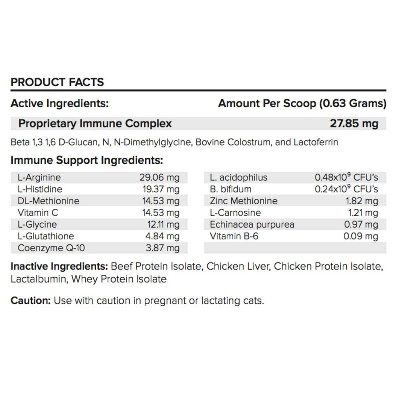 Dr. Bill’s Feline Immune Support | Pet Supplement | Immune Support for Cats | Colostrum for Cats | Includes Beta Glucan, Lactoferrin, Colostrum, Zinc, Coenzyme Q-10, and Bifidobacterium - PawsPlanet Australia