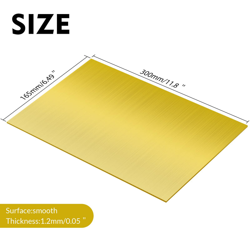Laser Engraving Blank ABS Double Color Plastic Sheet, 11.8x6.49x0.05 inch Materials Double Color Plastic Sheet for Interior Signs, Badges, DIY Carving Pack of 12(Gold) Gold