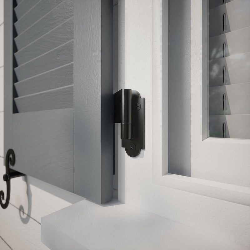 SteelTek Pintel on Plate with 2 1/4" Offset (Sold as Pair), 304 Stainless Steel, Powder Coated Black