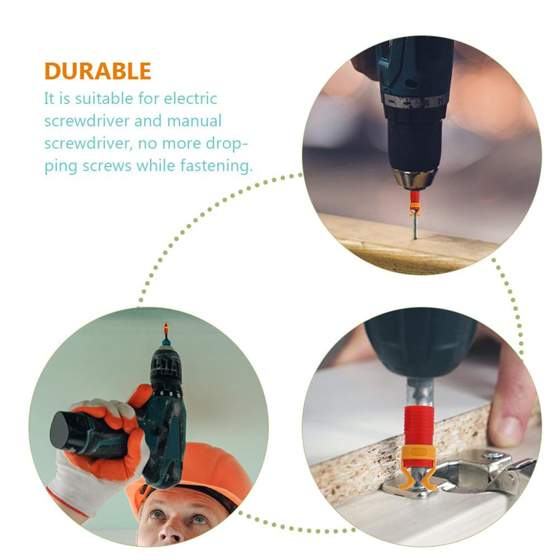 4pcs Screw Holders, Screw Holding Bit, Screwdrivers That Hold Screws, Screwdriver Screw Holder Clip, Rubber Screw Holder, Screw Holding Screwdriver Set, Slotted Screw Holding, Screw Clamps For Holding