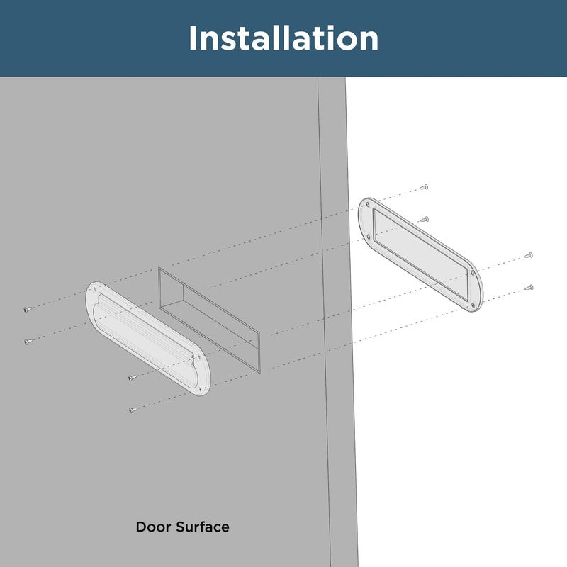 Franklin Brass Derby Mail Slot for Door in Brushed Gold HHMSL-BRG-U