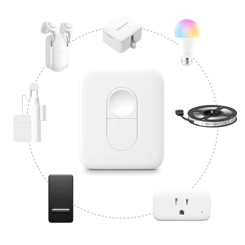SwitchBot Remote One Touch Button - Compatible with SwitchBot Bot, Curtain Robot, Color Bulb, Plug Mini and Blind Tilt, Smart Home Easy to Control, Bluetooth Long Range 5.0 Gray