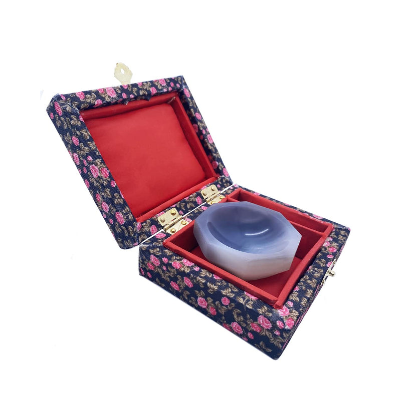 ID: 50MM 1.97" Lab Grinding Natural Agate Mortar and Pestle Set Standard Form Inner Diameter 50mm Inner Depth 15 mm